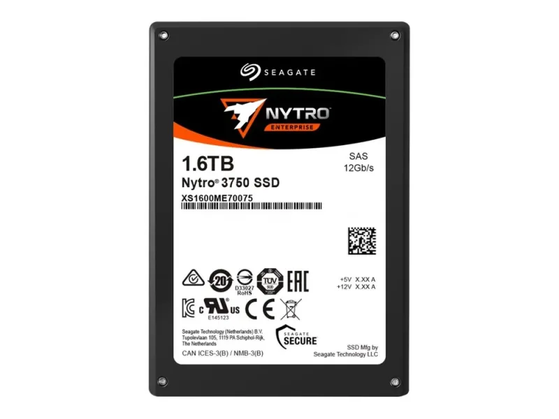 Seagate XS1600ME70055 Nytro 3750 1.6TB 3D eTLC SAS 12Gb/s SED Write Intensive 2.5-Inch Solid State Drive. In Stock