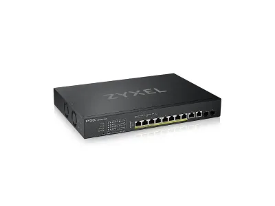 XS1930-12HP - ZyXEL 8-port Multi-Gigabit Smart Managed PoE Switch with 2 10GbE and 2 SFP+ Uplink