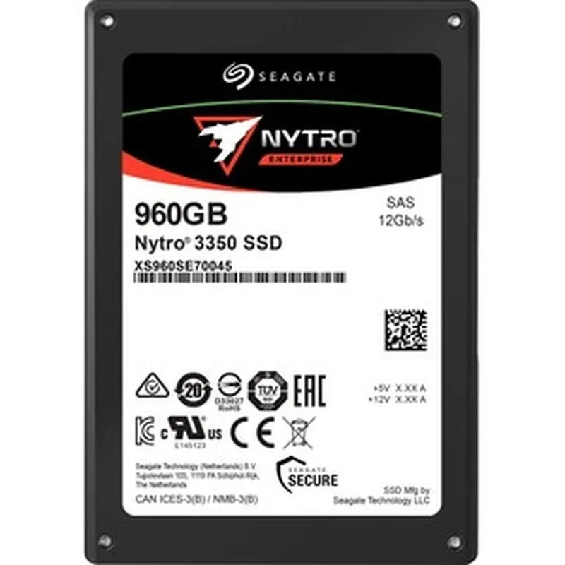 Seagate XS960SE70045 Nytro 3350 Series 960GB 3D Triple-Level Cell SAS 12Gb/s Scaled Endurance 2.5-Inch Enterprise Solid State Drive. In Stock