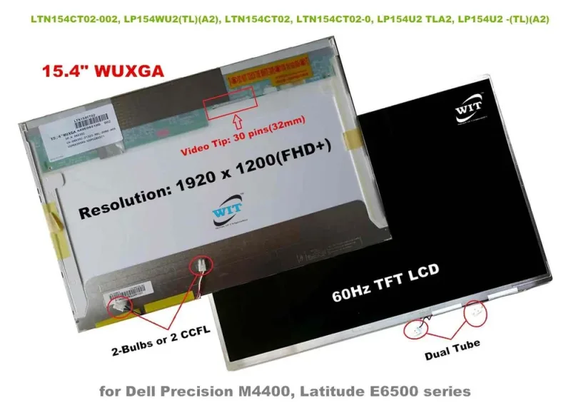 XU301 - Dell 15.4-inch (1920 x 1200) WUXGA LCD Panel