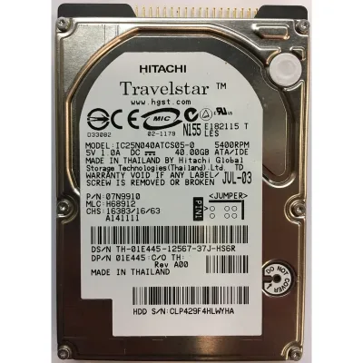 Y1167 - Dell 40GB 5400RPM IDE Subassembly Kit HDD + CaddyHard Drive