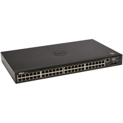 Y983J - Dell Networking N2048P 48 x Ports 10/100/1000Base-TX PoE+ + 2 x Ports 10GBase-X SFP+ Rack-Mountable 1U Layer 3 Managed Gigabit Ethernet Switch
