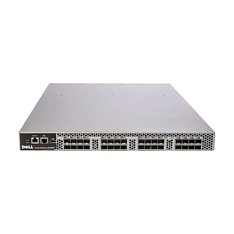 Dell YD2HC Dell 0YD2HC / YD2HC PowerConnect B-8000e 32 x Ports + 24 x Active SFP+ Ports Layer 2 1U Rack-mountable Fiber Channel Ethernet Network Switch. In Stock