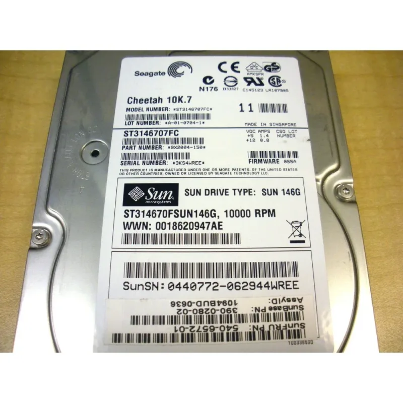 YT10A-2FI-MW-85Z - Sun T10KA 2Gb FI MW 1drv 8500