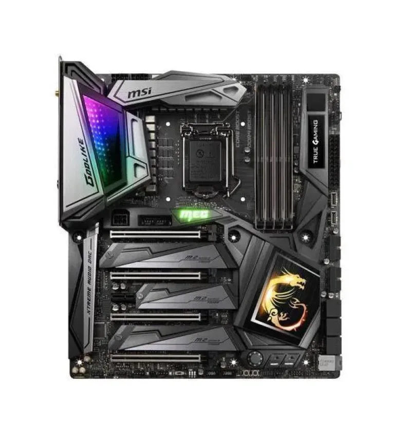 Z390GODLIKE MSI MEG Z390 GODLIKE LGA1151/ Intel Z390/ DDR4/ SATA3 / USB3.1/ 4-Way CrossFireX & 2-Way SLI/ M.2/ WiFi/ A&2GbE/ EATX Motherboard